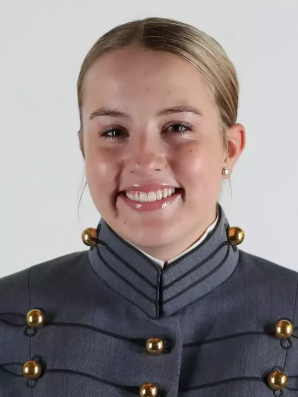 Landry Sherrer Headshot with Cadet full dress gray.