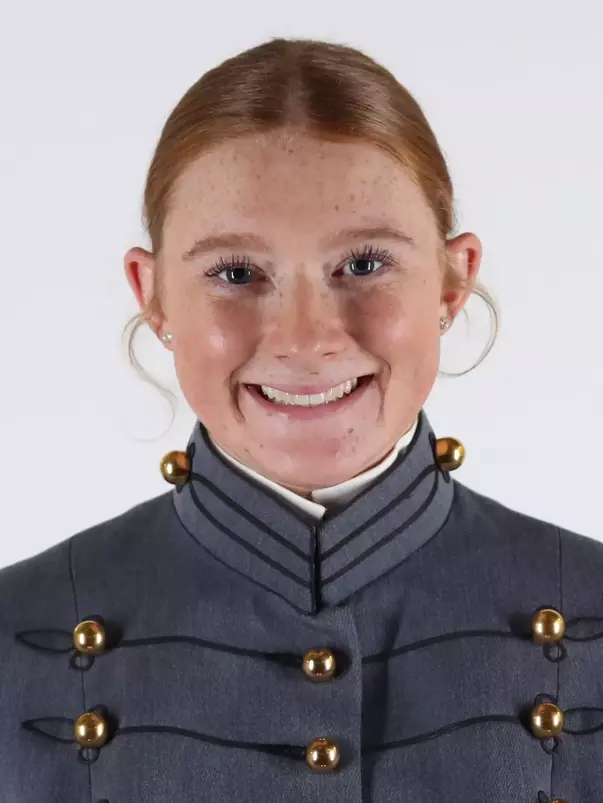 Sam Tillson Headshot with Cadet full dress gray.