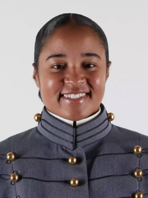 Soliel Montrose Headshot with Cadet full dress gray.