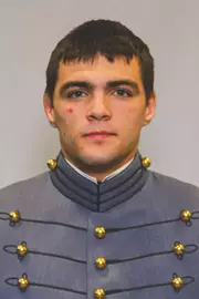 Dakota Morris Headshot with Cadet full dress gray.