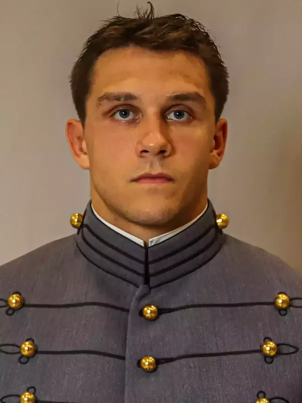 Dave Barrett Headshot with Cadet full dress gray.