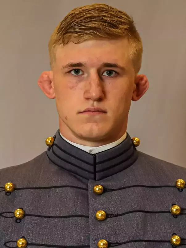 Jakob Gilfoil Headshot with Cadet full dress gray.