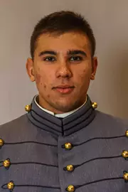 Cooper Haase Headshot with Cadet full dress gray.