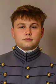 Trae McDaniel Headshot with Cadet full dress gray.