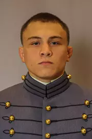 Shane Percelay Headshot with Cadet full dress gray.