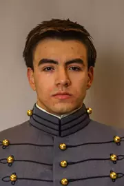 Jamie Rivera Headshot with Cadet full dress gray.