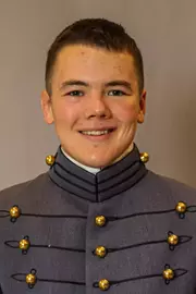 Devin Ryan Headshot with Cadet full dress gray.