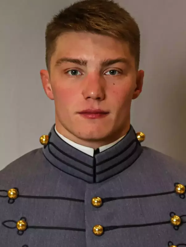 Colt Schrader Headshot with Cadet full dress gray.