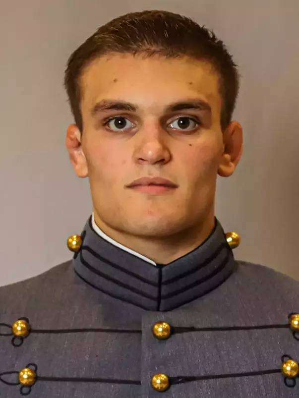 Kellen Smith Headshot with Cadet full dress gray.
