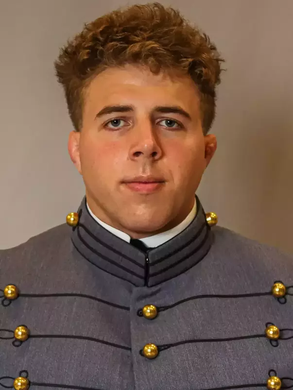 Sam Sorenson Headshot with Cadet full dress gray.