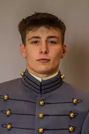 Caleb Uhorchuk Headshot with Cadet full dress gray.