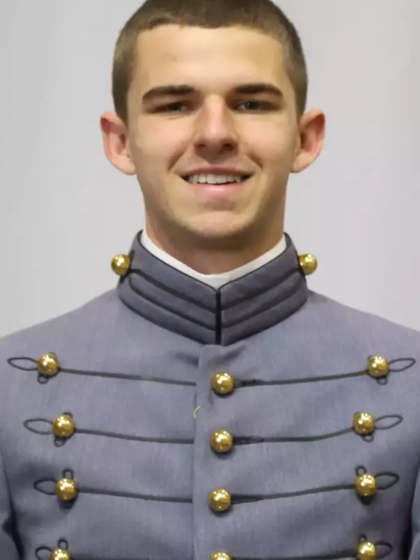 Henry Edwards Headshot with Cadet full dress gray uniform on.