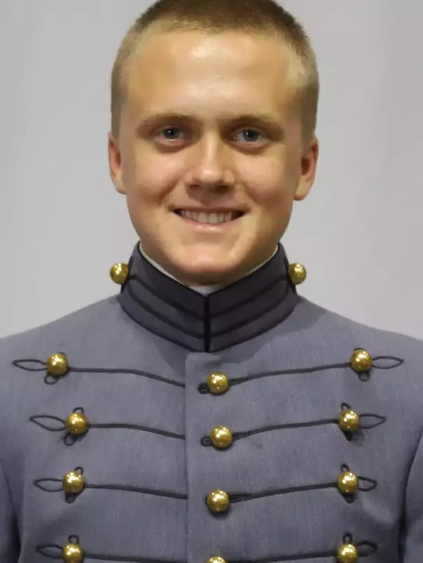 Alexander Hahn-Vadstein Headshot with Cadet full dress gray uniform on.
