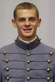 Jacob Farmer Headshot with Cadet full dress gray uniform on.