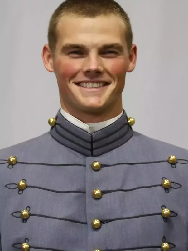Joseph Smith Headshot with Cadet full dress gray uniform on.