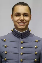 Joseph Patt Headshot with Cadet full dress gray uniform on.