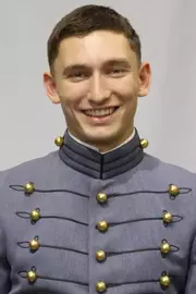 Van Carter Headshot with Cadet full dress gray uniform on.