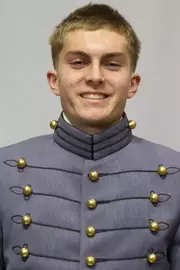Todd Worth Headshot with Cadet full dress gray uniform on.