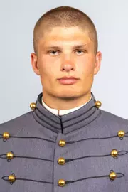Jack McInelly Headshot with Cadet full dress gray on.