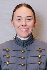 Nessa Andersen Headshot with Cadet full dress gray.