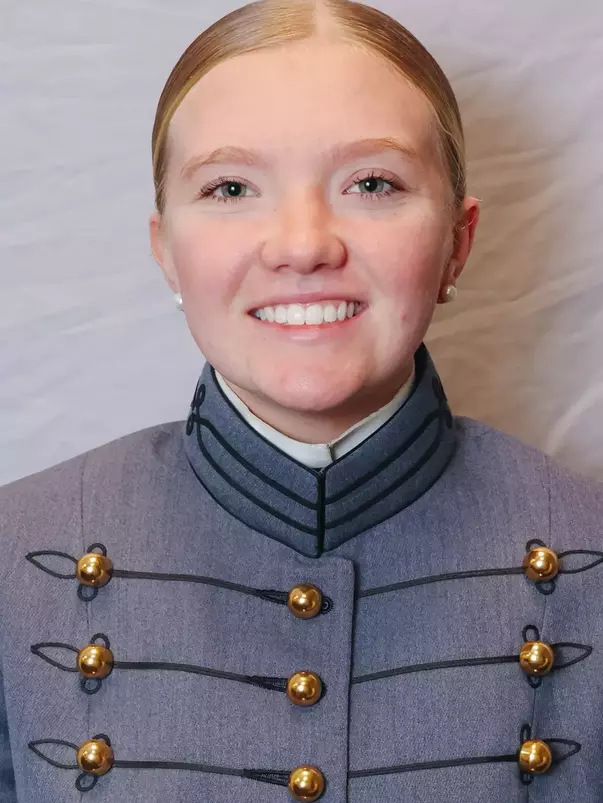 Sam Rodgers Headshot with Cadet full dress gray.