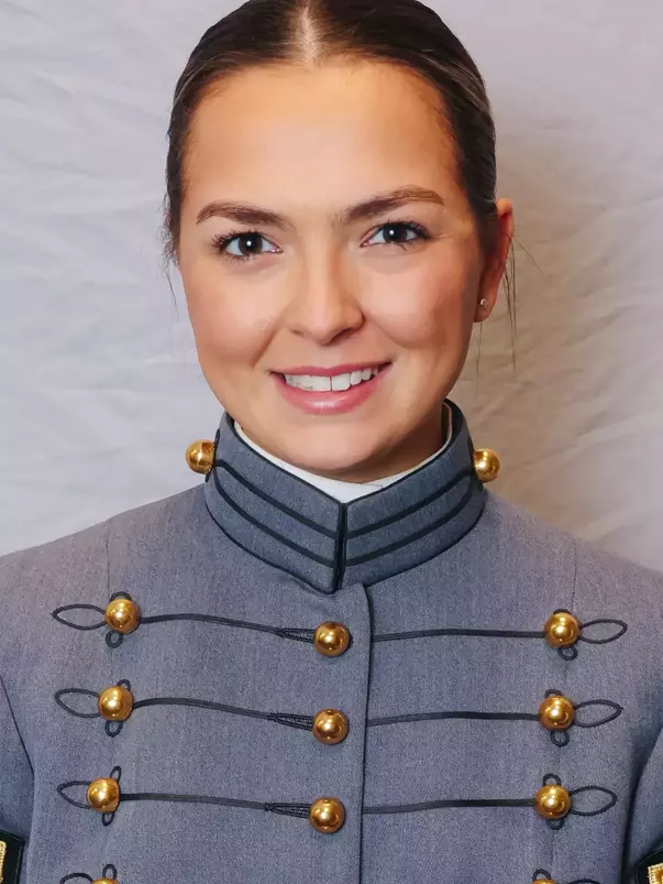 Sam Bocis Headshot with Cadet full dress gray.