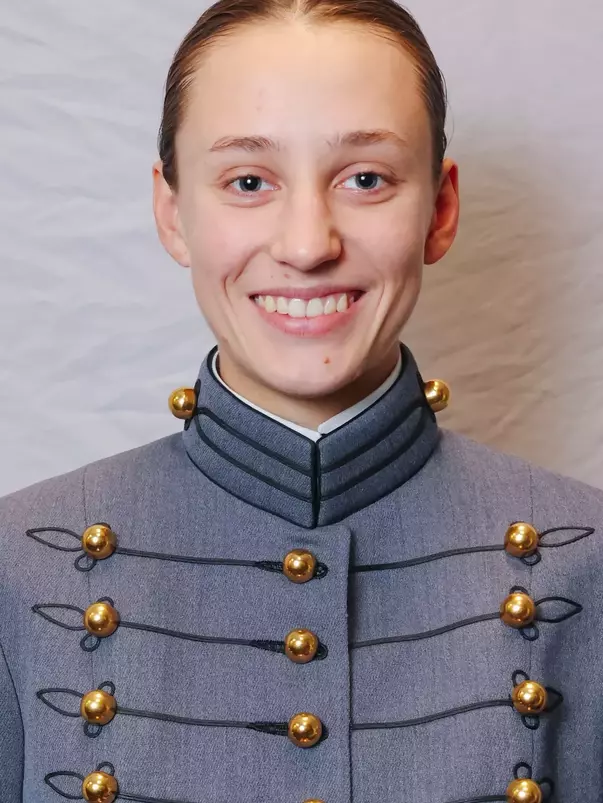 Sienna Tepley Headshot with Cadet full dress gray.