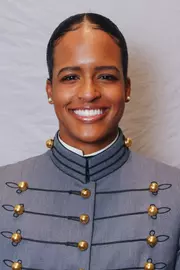 Taylor Brown Headshot with Cadet full dress gray.
