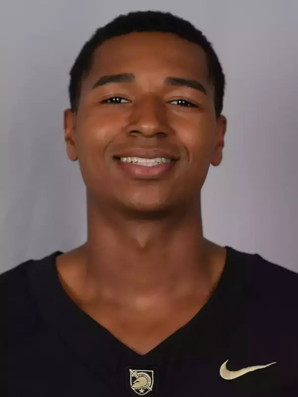 Adam Buffington headshot with a Black Army Football jersey on.