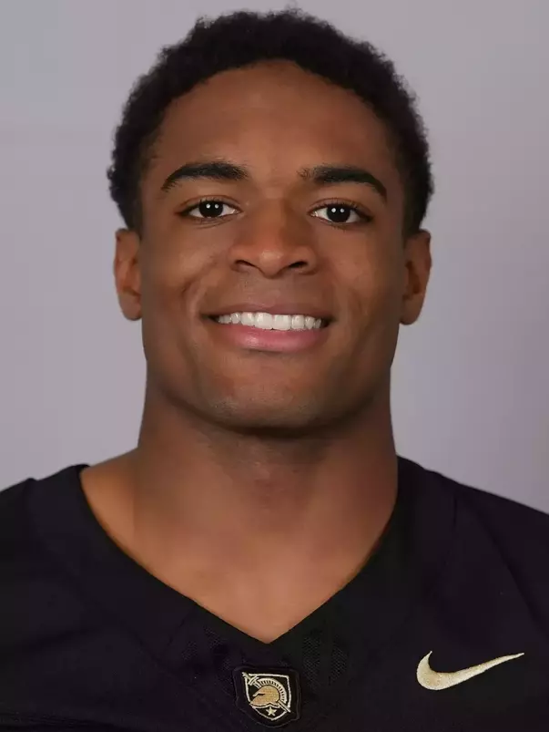 BJ Alleyne headshot with a Black Army Football jersey on.
