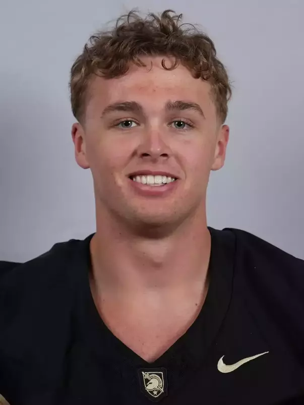 Brady Mott headshot with a Black Army Football jersey on.