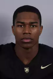 CJ Martin headshot with a Black Army Football jersey on.
