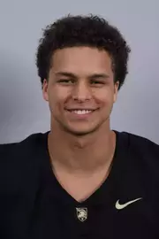 Caleb Williams headshot with a Black Army Football jersey on.