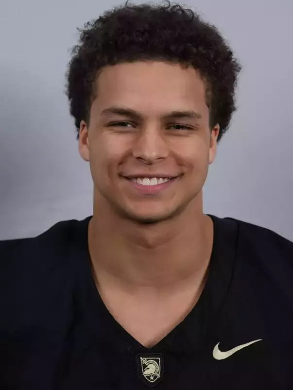 Caleb Williams headshot with a Black Army Football jersey on.