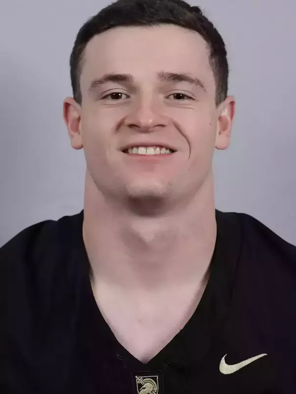 Collin Matteson headshot with a Black Army Football jersey on.