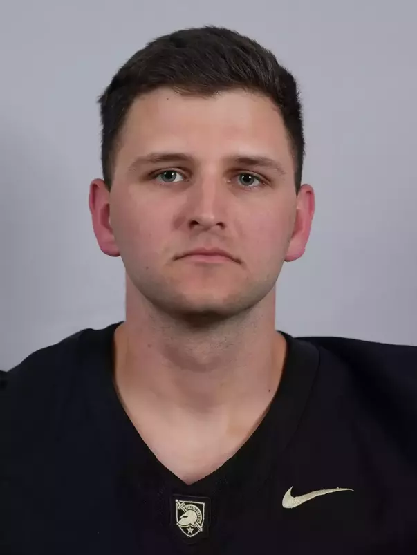 Cooper Allen headshot with a Black Army Football jersey on.