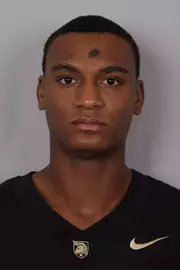 David Thom-Rodgers headshot with a Black Army Football jersey on.