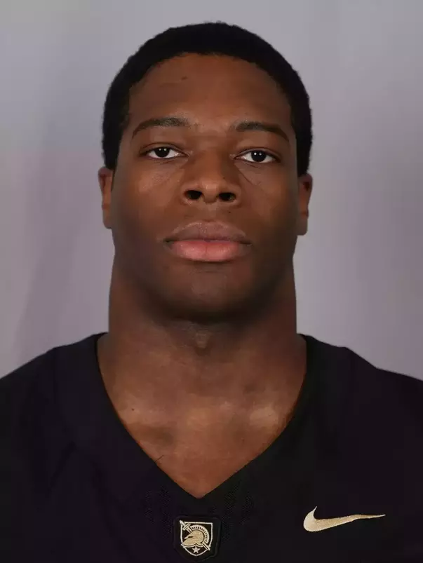Demani Stewart headshot with a Black Army Football jersey on.
