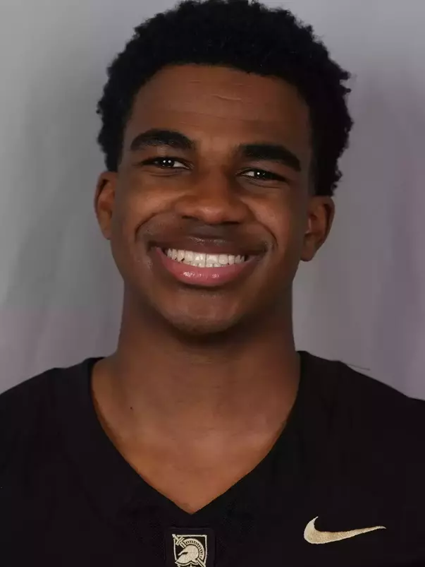 Harrison Mass headshot with a Black Army Football jersey on.
