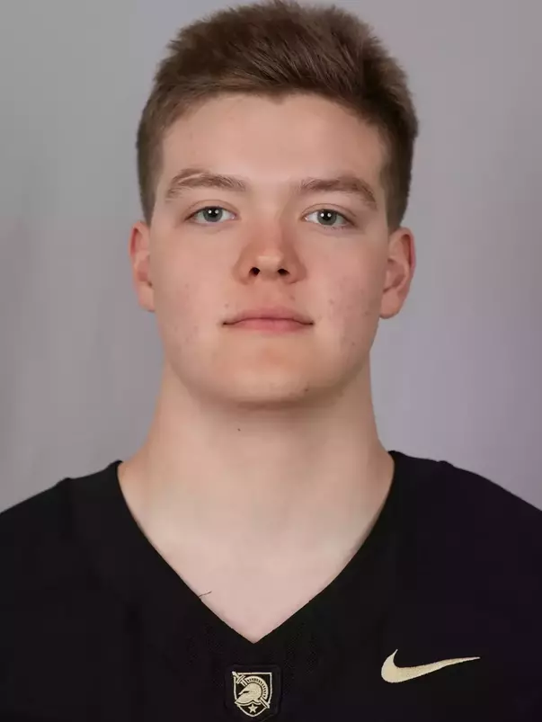 JB Cook headshot with a Black Army Football jersey on.