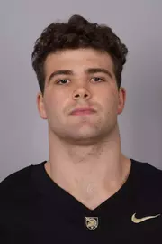 Jacob Cotterill headshot with a Black Army Football jersey on.