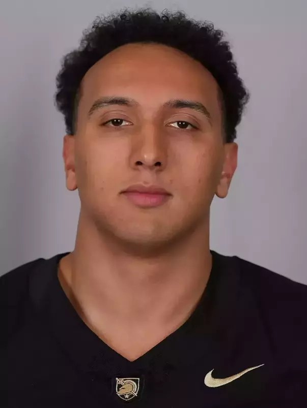 Jadon Bumbough headshot with a Black Army Football jersey on.