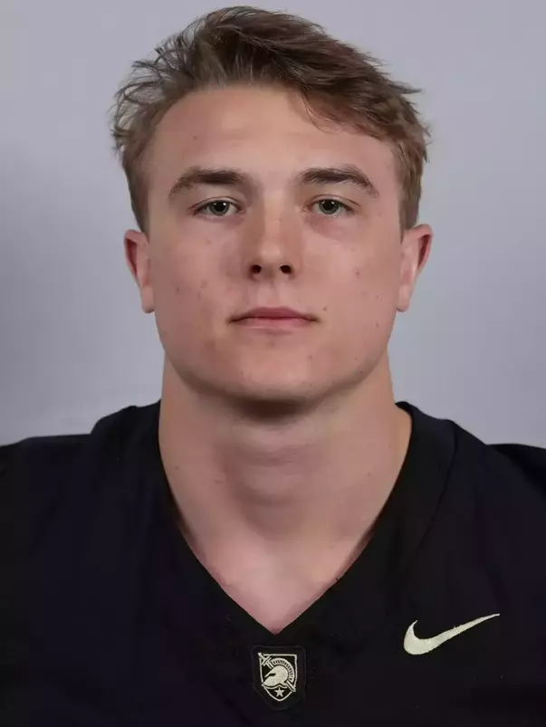 Jake Lindsey headshot with a Black Army Football jersey on.
