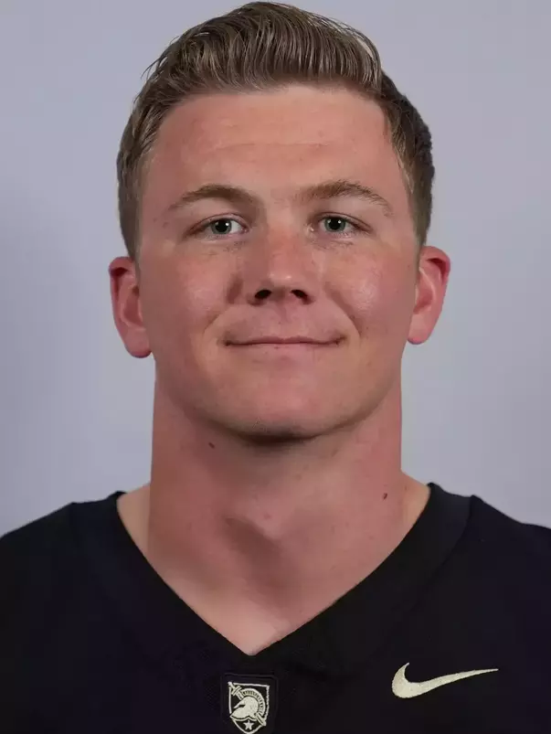 James Wagonseller headshot with a Black Army Football jersey on.