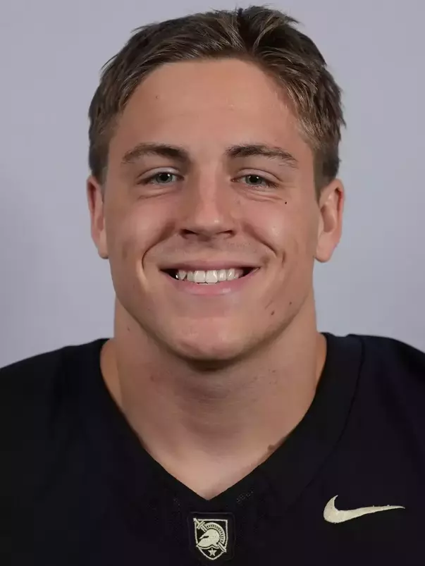 Kalib Fortner headshot with a Black Army Football jersey on.