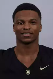 Larry Pickett Jr headshot with a Black Army Football jersey on.