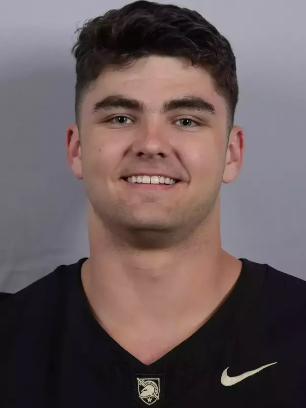 Noah Prior headshot with a Black Army Football jersey on.