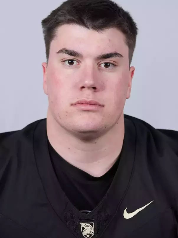 Sam Waters headshot with a Black Army Football jersey on.