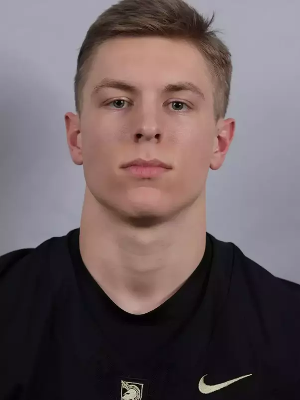 Trey Tremba headshot with a Black Army Football jersey on.