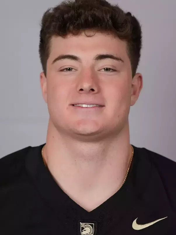 William Brockmeire headshot with a Black Army Football jersey on.